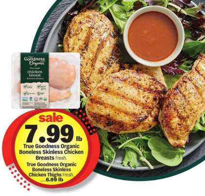 True Goodness Organic Boneless Skinless Chicken Breasts