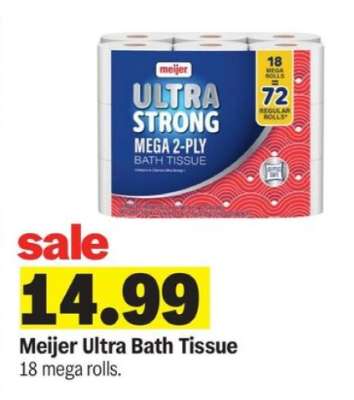 Meijer Ultra Bath Tissue