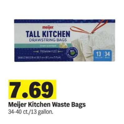 Meijer Kitchen Waste Bags