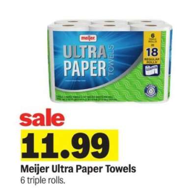 Meijer Ultra Paper Towels*