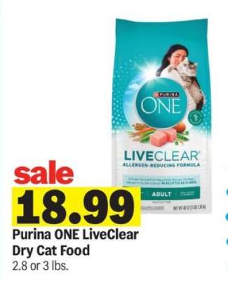Purina ONE LiveClear Dry Cat Food