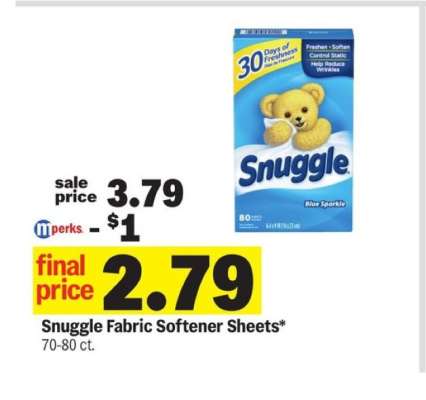 Snuggle Fabric Softener Sheets