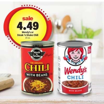 Wendy's or Steak 'n Shake Chili