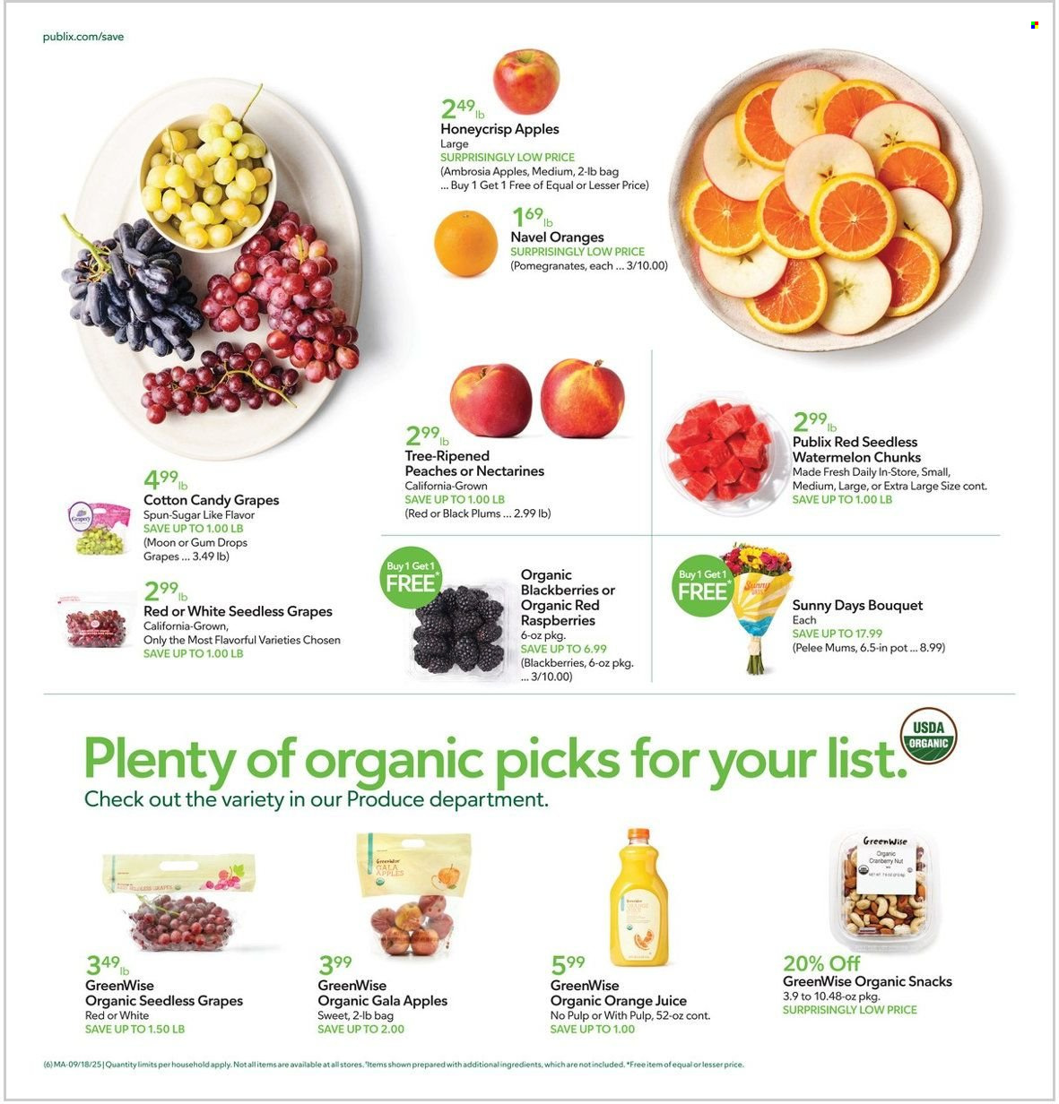 Publix ad - 09/18/2025 - 09/24/2025. Page 6
