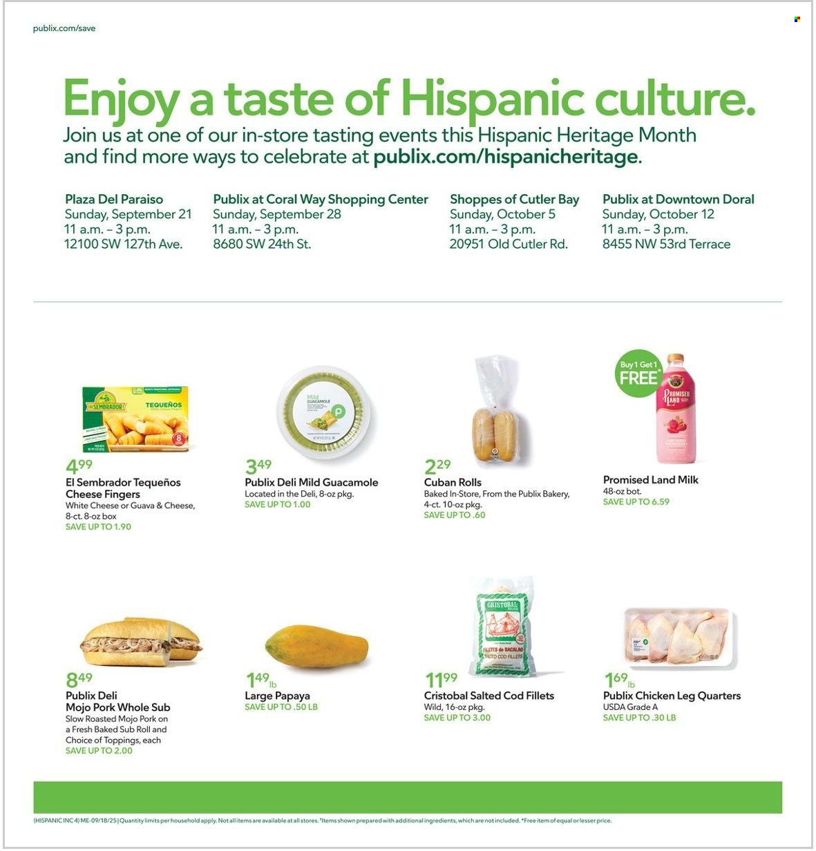 Publix ad - 09/18/2025 - 09/24/2025. Page 4