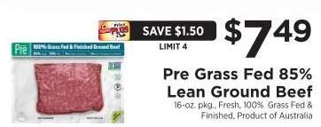 Pre Grass Fed 85% Lean Ground Beef