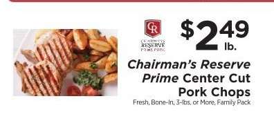 Chairman's Reserve Prime Center Cut Pork Chops