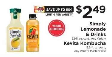 Simply Lemonade & Drinks, Kevita Kombucha