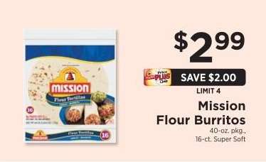 Mission Flour Burritos