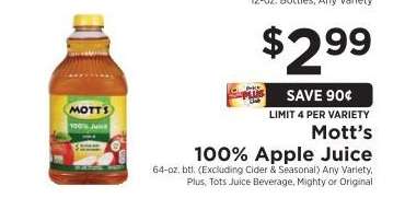 Mott's 100% Apple Juice