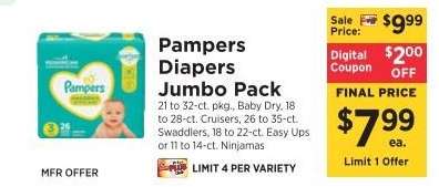 Pampers Diapers Jumbo Pack