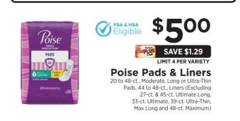 Poise Pads & Liners