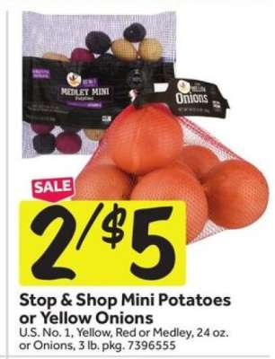 Stop & Shop Mini Potatoes or Yellow Onions