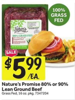 Nature’s Promise 80% or 90% Lean Ground Beef
