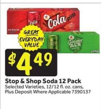 Stop & Shop Soda 12 Pack