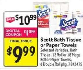 Scott Bath Tissue Or Paper Towels