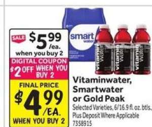 Vitaminwater, Smartwater or Gold Peak