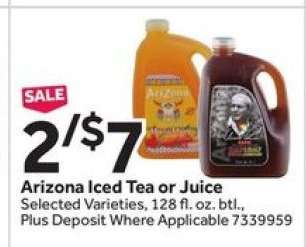 Arizona Iced Tea or Juice