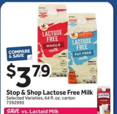 Stop & Shop Lactose Free Milk