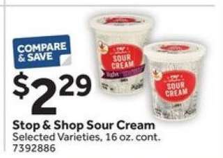 Stop & Shop Sour Cream