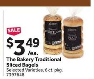 The Bakery Traditional Sliced Bagels