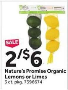 Nature's Promise Organic Lemons or Limes