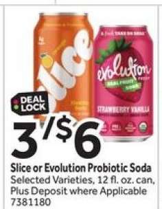 Slice or Evolution Probiotic Soda
