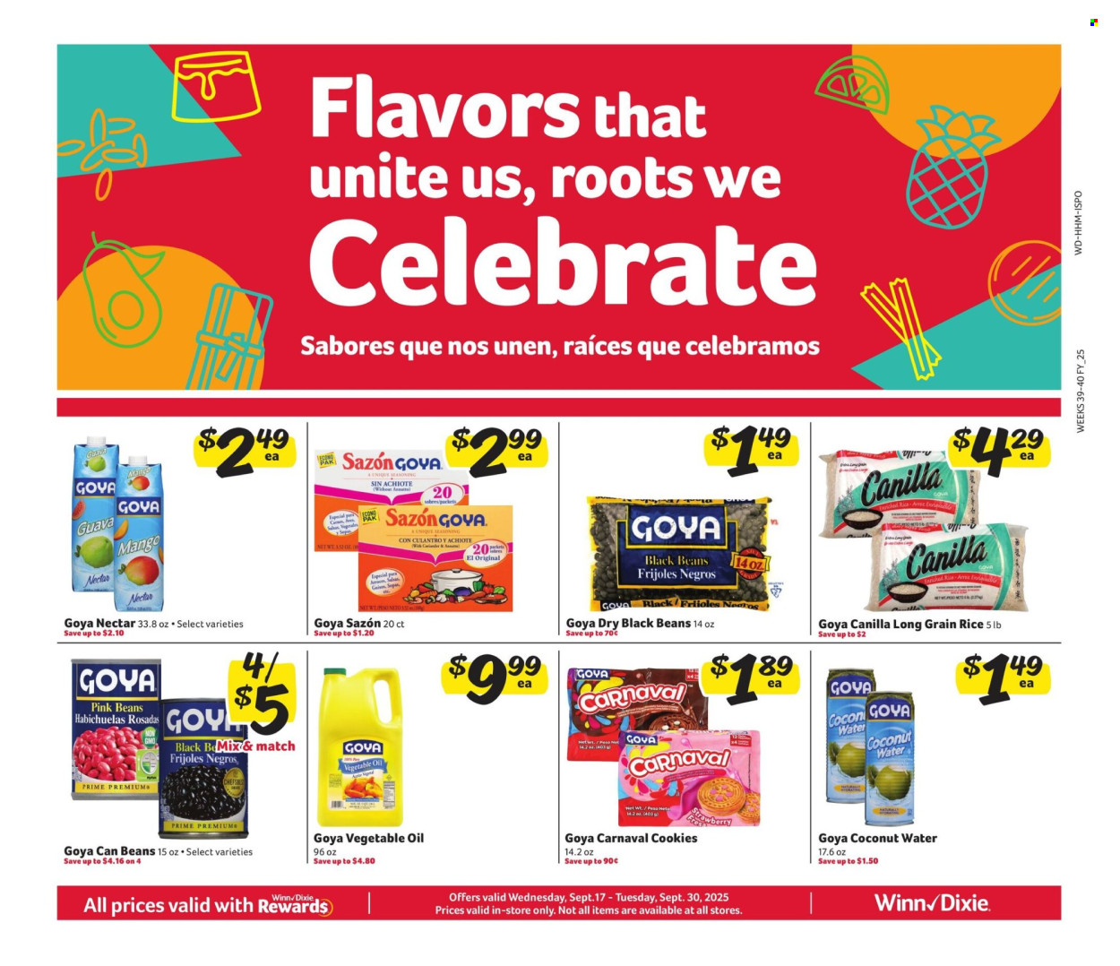 Winn Dixie ad - 09/17/2025 - 09/30/2025. Page 4
