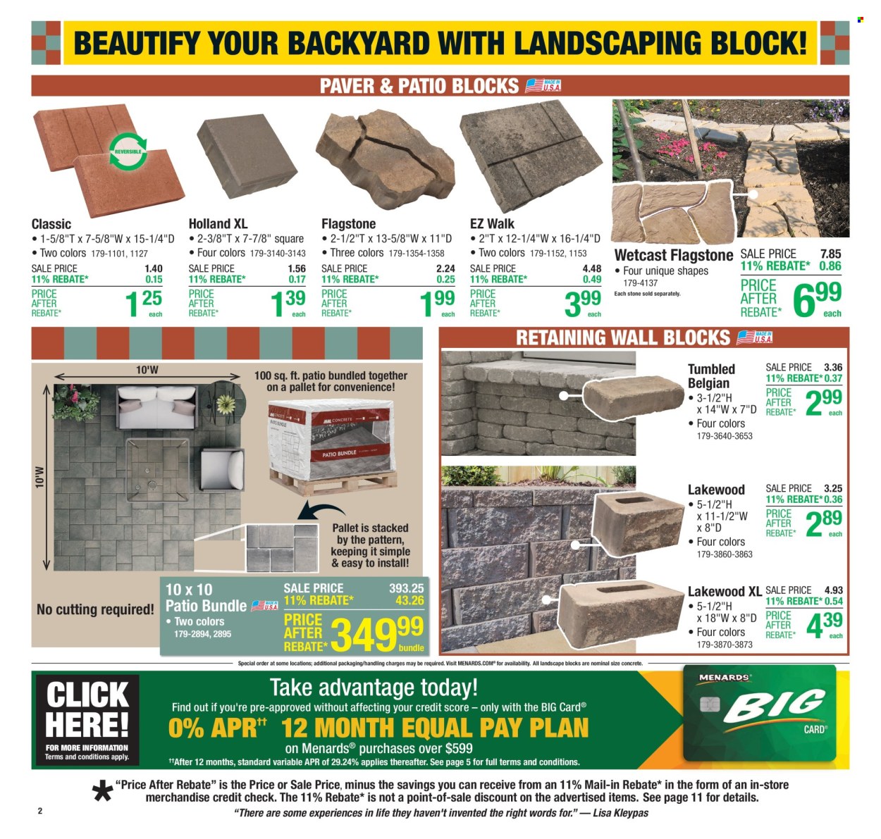 Menards ad - 09/18/2025 - 09/28/2025. Page 3