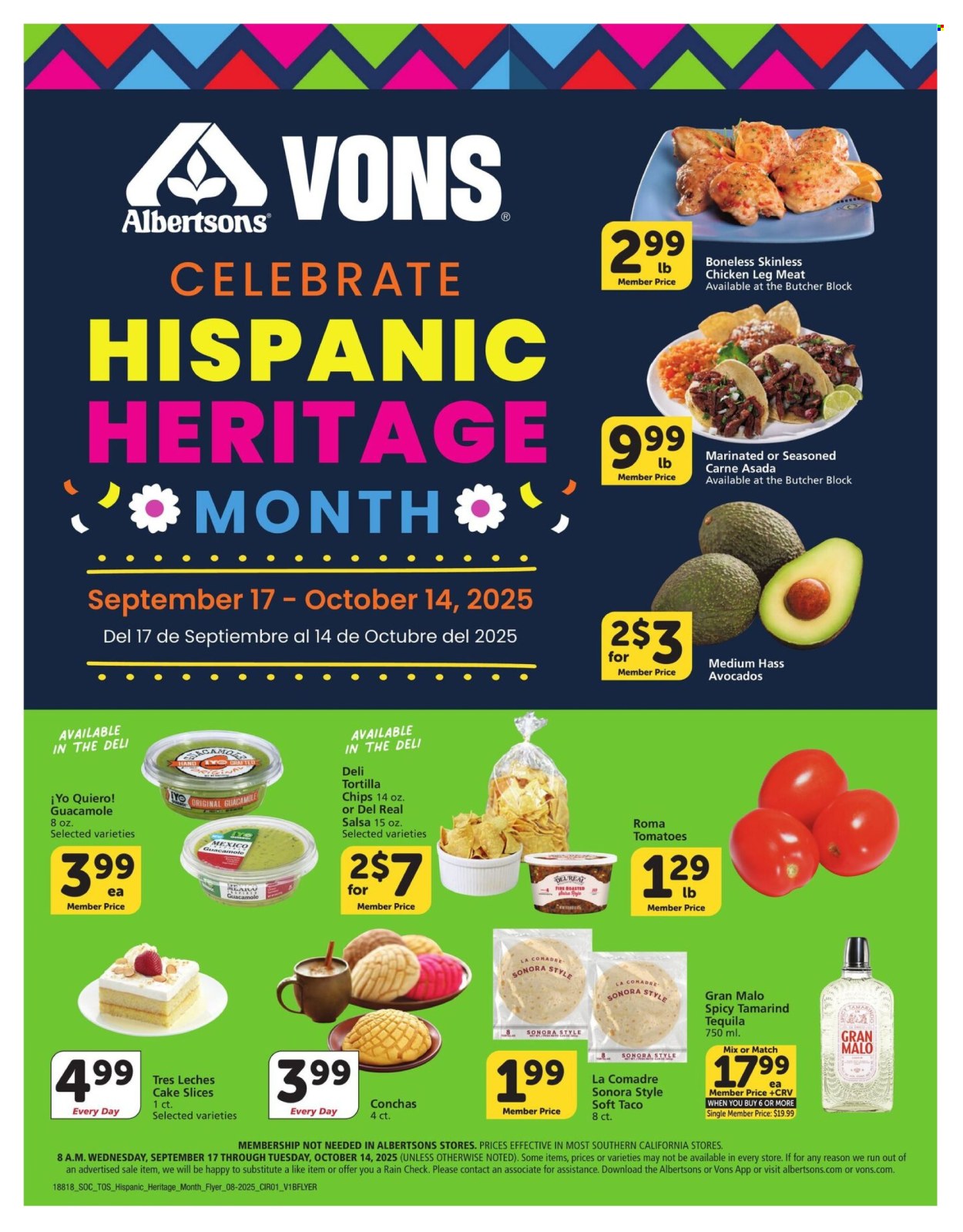 Albertsons ad - 09/17/2025 - 10/14/2025. Page 1