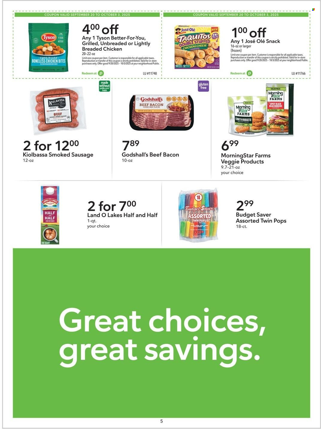 Publix ad - 09/20/2025 - 10/03/2025. Page 5