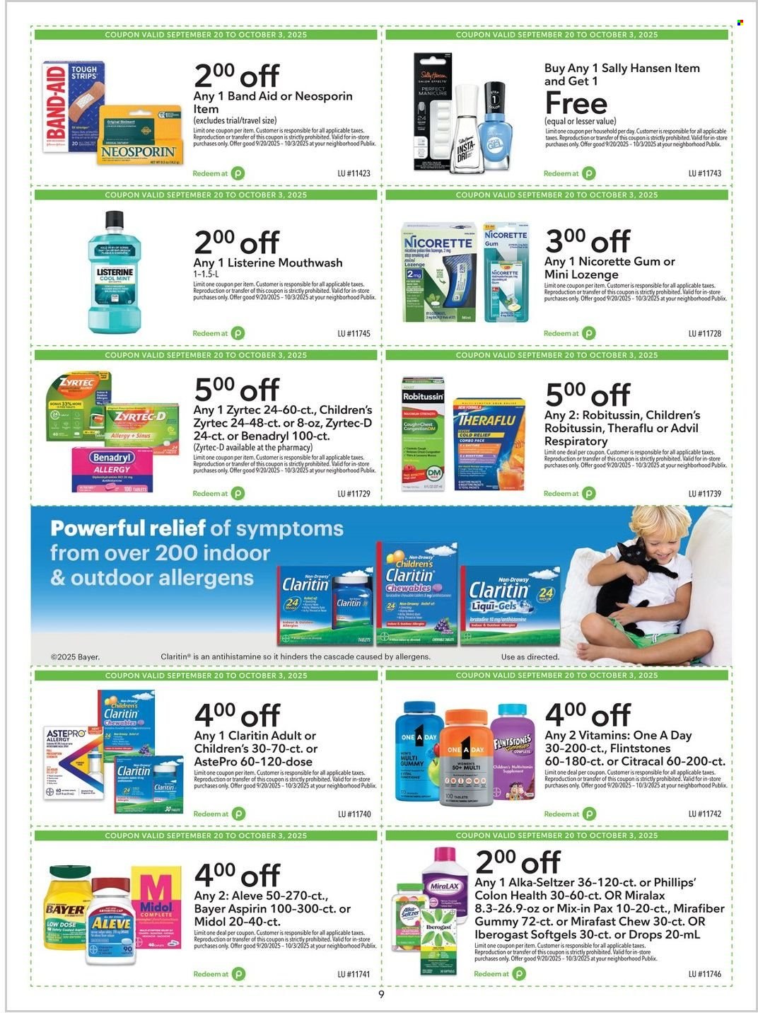 Publix ad - 09/20/2025 - 10/03/2025. Page 9