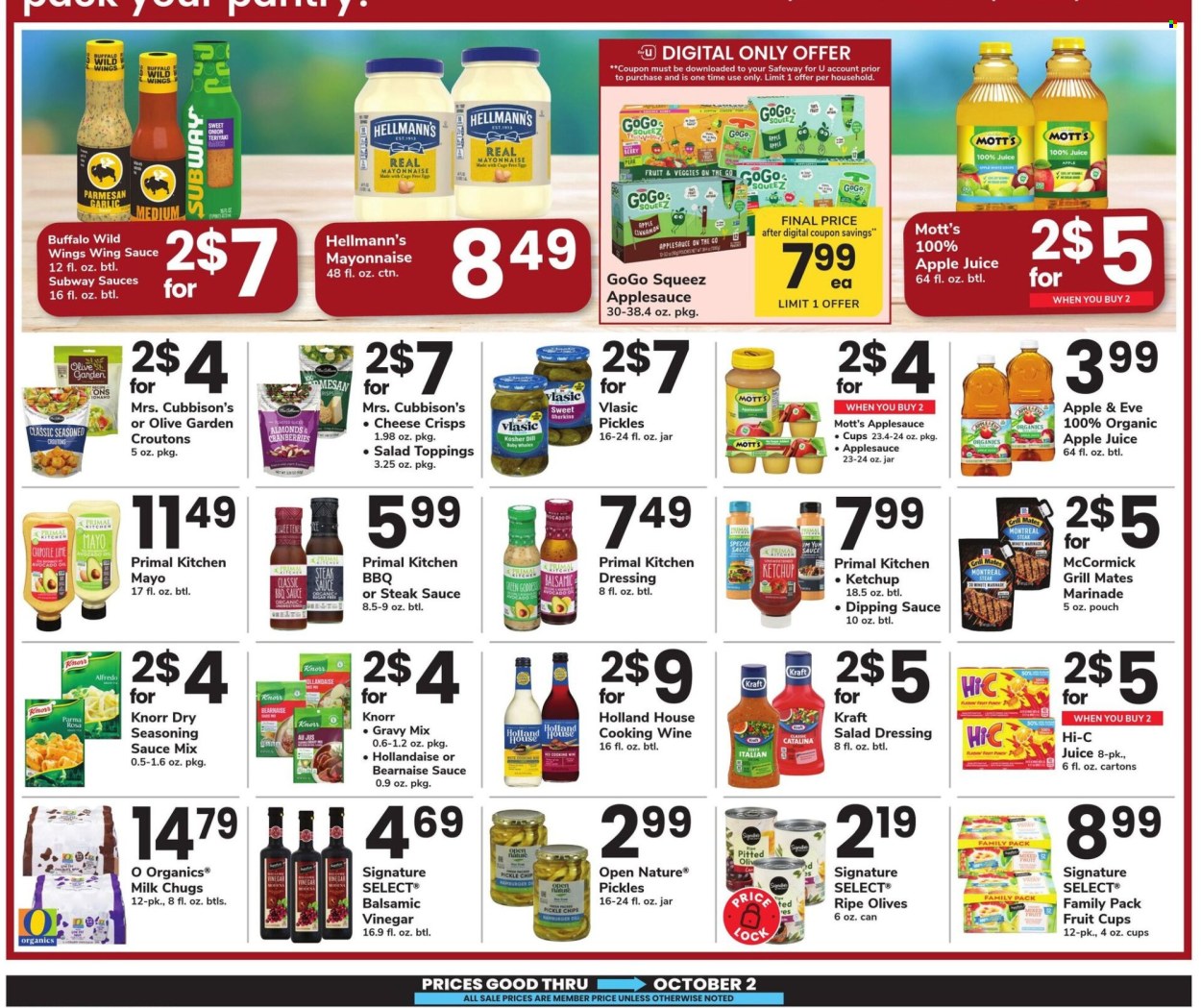Safeway ad - 09/05/2025 - 10/02/2025. Page 24