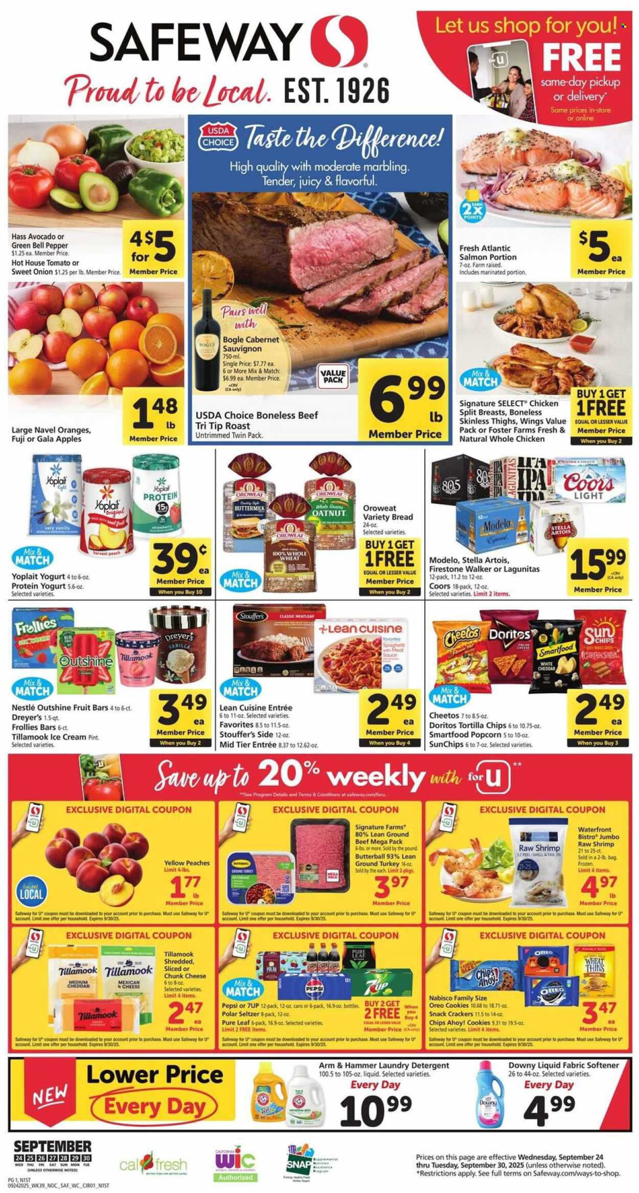 Safeway ad - 09/24/2025 - 09/30/2025. Page 1