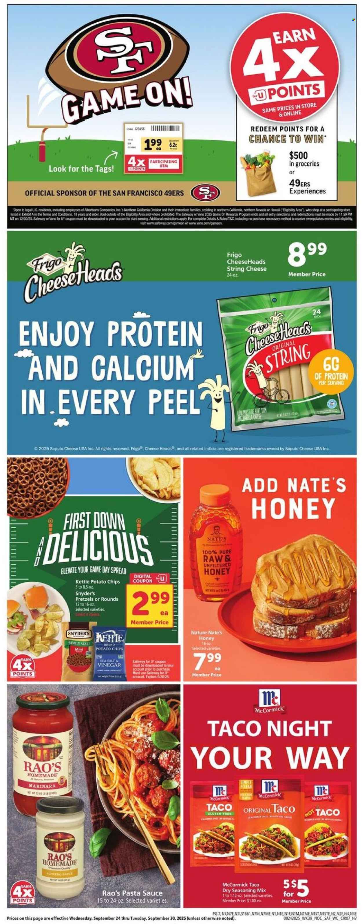 Safeway ad - 09/24/2025 - 09/30/2025. Page 7