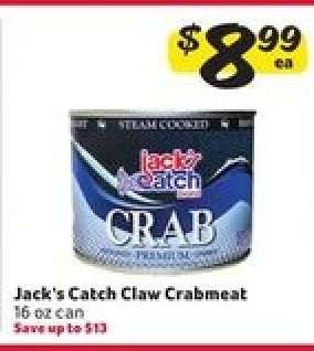 Jack's Catch Claw Crabmeat