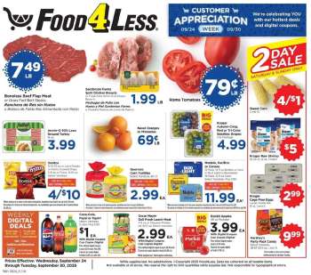 thumbnail - Food 4 Less Ad - Weekly Ad