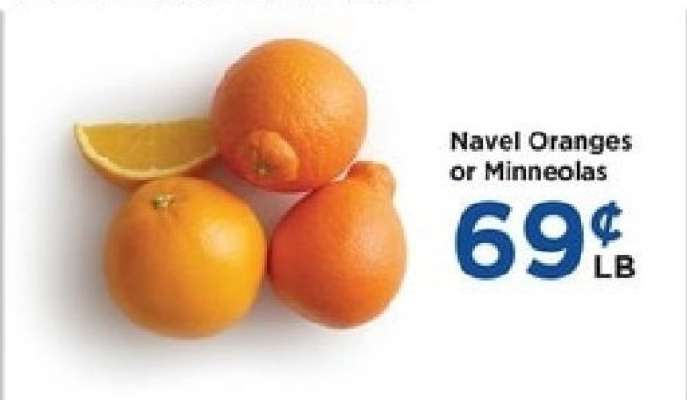 Navel Oranges or Minneolas