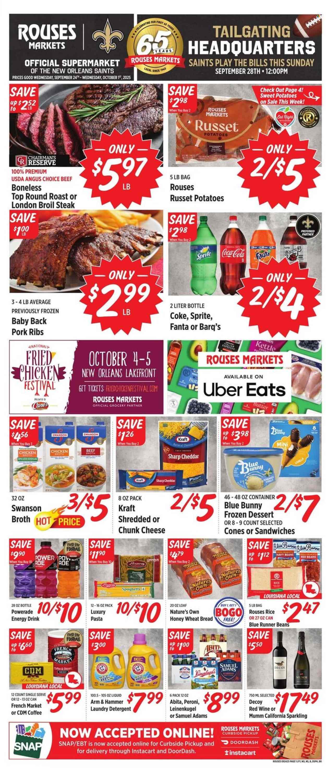 Rouses Markets ad - 09/24/2025 - 10/01/2025. Page 1
