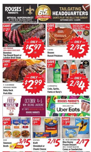 Rouses Markets Flyer - 09/24/2025 - 10/01/2025.