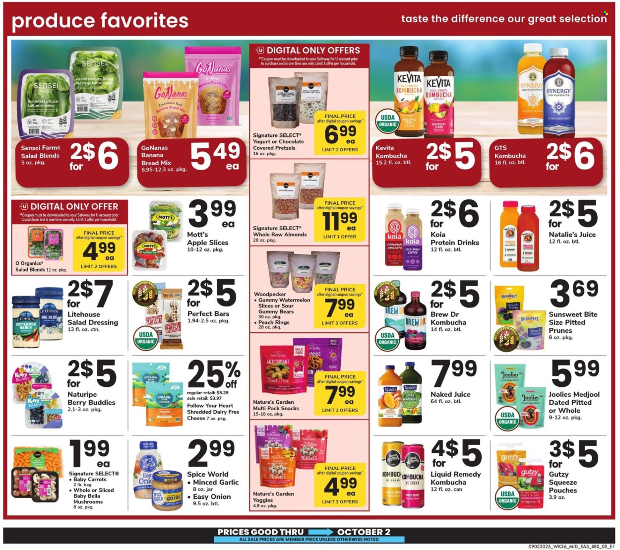 Safeway ad - 09/05/2025 - 10/02/2025. Page 5