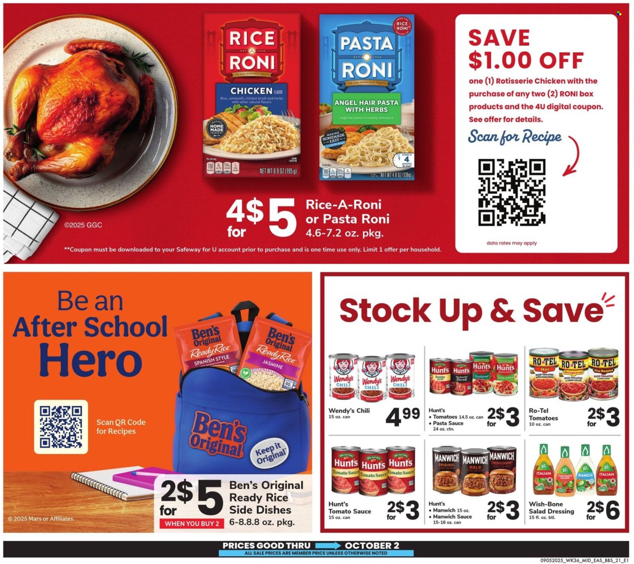 Safeway ad - 09/05/2025 - 10/02/2025. Page 21