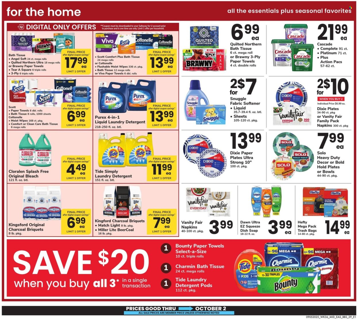 Safeway ad - 09/05/2025 - 10/02/2025. Page 29