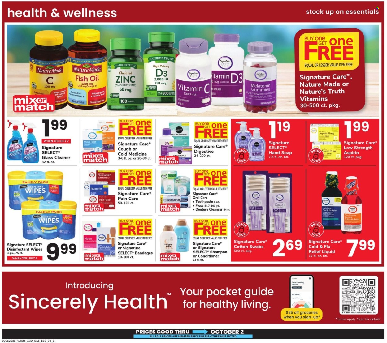 Safeway ad - 09/05/2025 - 10/02/2025. Page 30