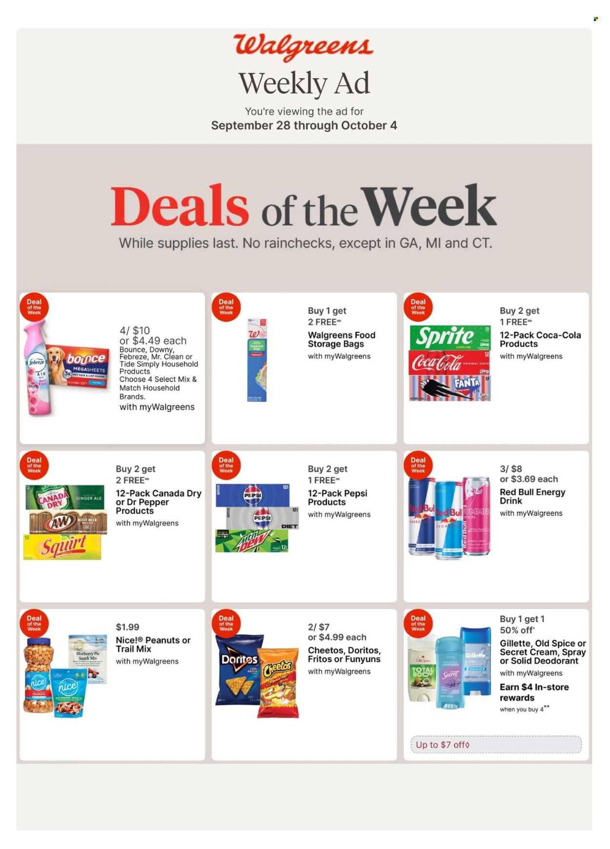 Walgreens ad - 09/28/2025 - 10/04/2025. Page 1