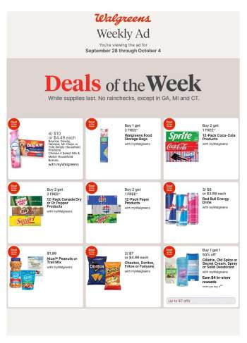 Walgreens Flyer - 09/28/2025 - 10/04/2025.