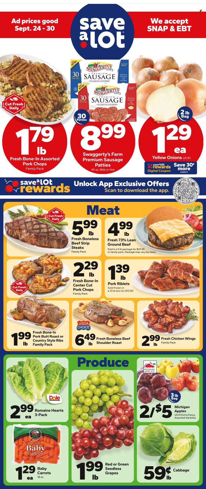 Save a Lot ad - 09/24/2025 - 09/30/2025. Page 1