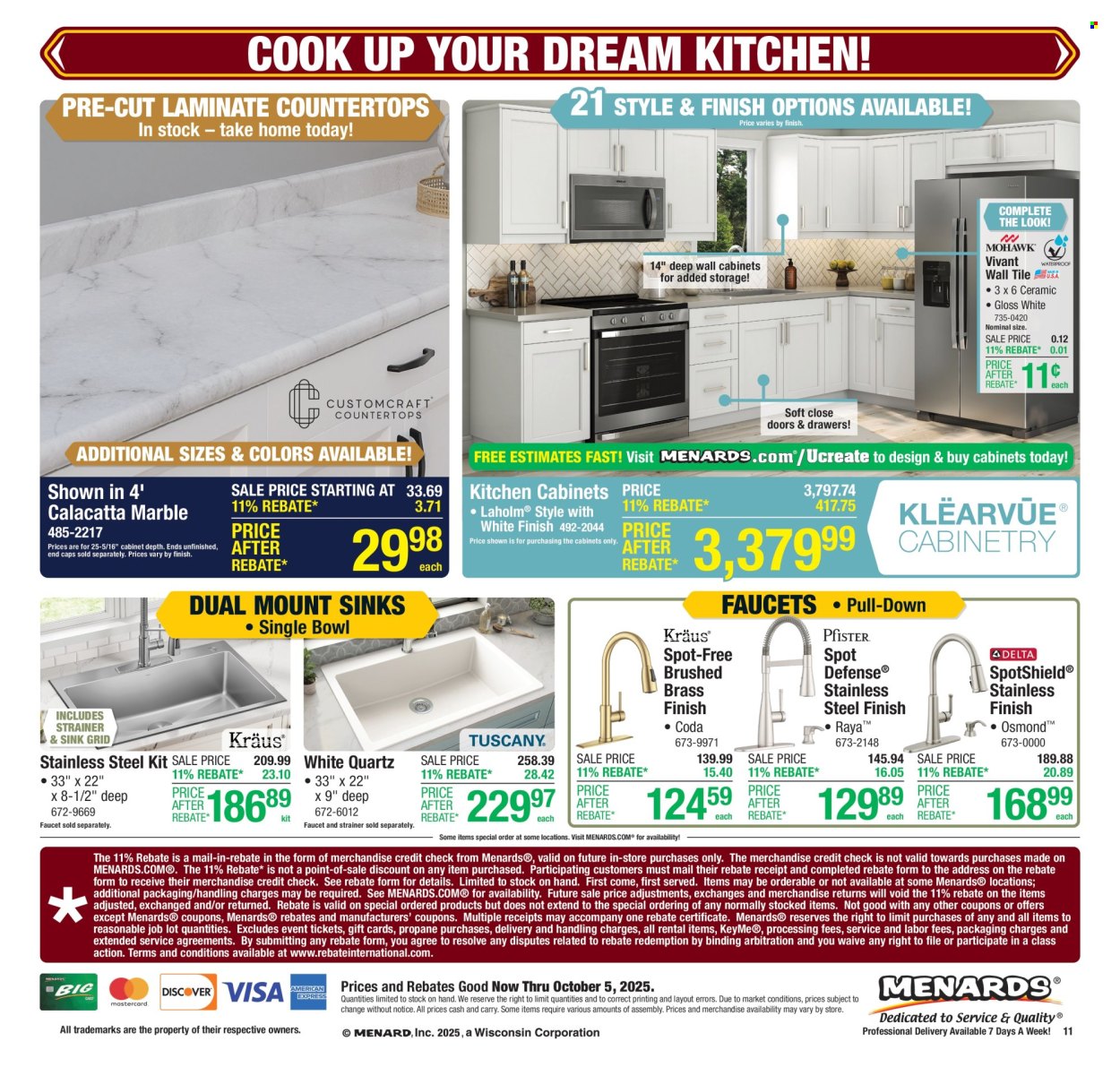 Menards ad - 09/25/2025 - 10/05/2025. Page 16