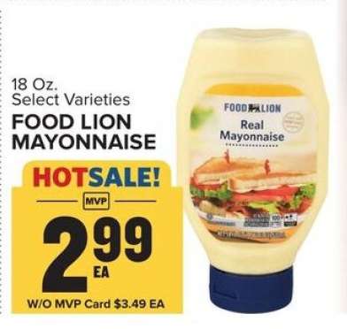 FOOD LION MAYONNAISE