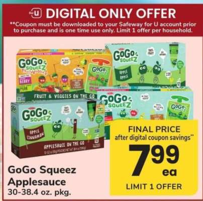 GoGo Squeez Applesauce